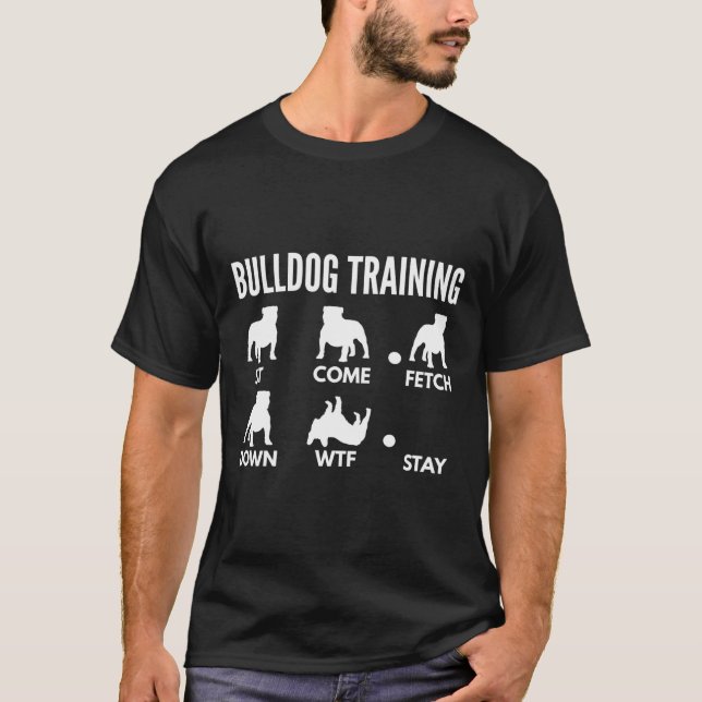 Bulldog-Training für englische Bulldog-Besitzer T-Shirt (Vorderseite)