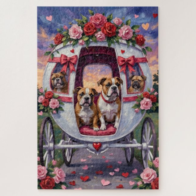 Bulldog Valentinstag (Vertikal)