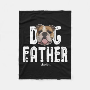 Bulldog Vater Bulldog Der Dogvater Ruff Life Fleecedecke