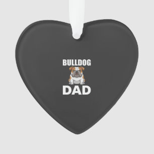 Bulldog-Vater Cartoon-Hundefreund Ornament