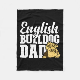 Bulldog Vater Dog Lover Fun English Bulldog Besitz Fleecedecke