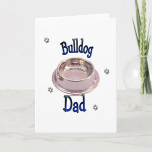 Bulldog-Vater Feiertagskarte