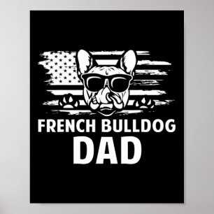 Bulldog Vater Frenchie Lover Gift Dog Owner Poster