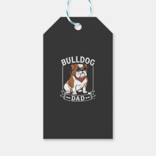 Bulldog-Vater-Hund-Sonnenbrille-Bandana Geschenkanhänger