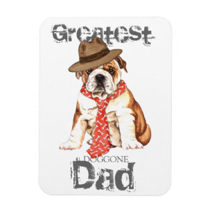 Bulldog-Vater Magnet