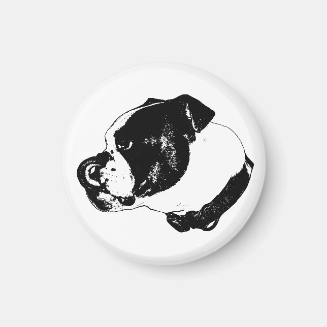 Bulldog-Vektormagnet Magnet (Vorne)