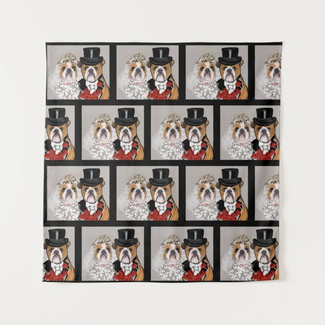 Bulldog Wandteppich (Vorderseite)