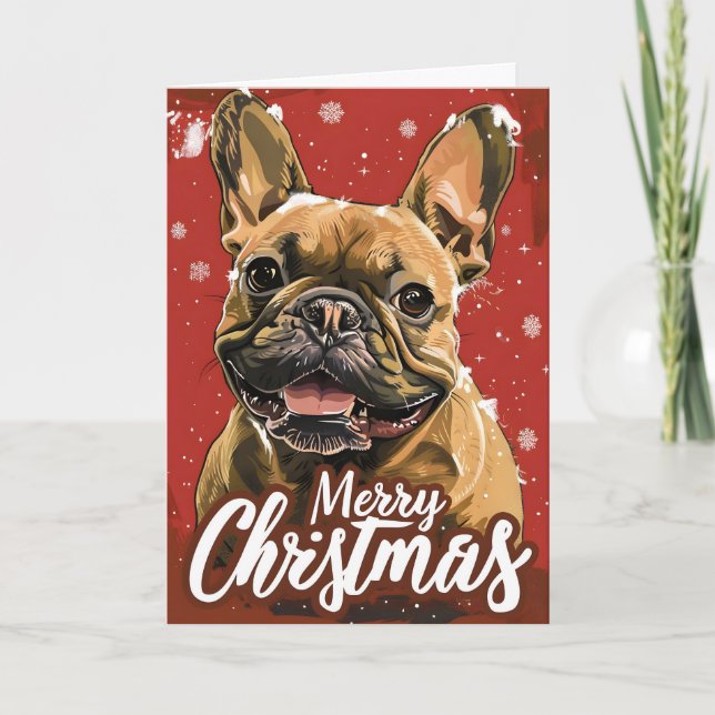 Bulldog Weihnachten (Vorderseite)