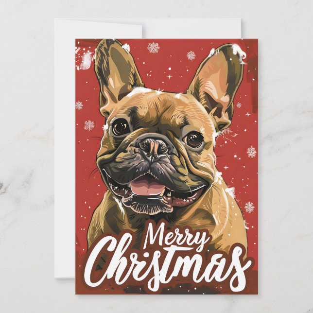 Bulldog Weihnachten (Vorderseite)