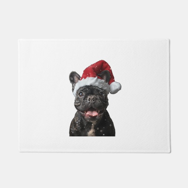 Bulldog Weihnachten Fußmatte (Vorderseite)