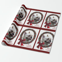 Bulldog Weihnachten Geschenkpapier
