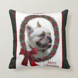 Bulldog Weihnachten Kissen