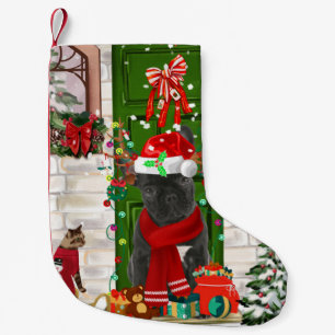 Bulldog Weihnachten Kleiner Weihnachtsstrumpf