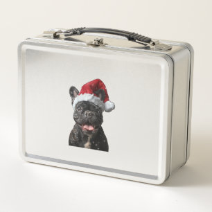 Bulldog Weihnachten Metall Brotdose