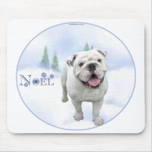 Bulldog Weihnachten Mousepad