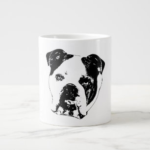 Bulldog-Weihnachten Nah Jumbo-Tasse