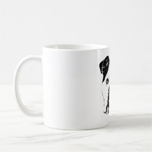 Bulldog-Weihnachten Nah Kaffeetasse