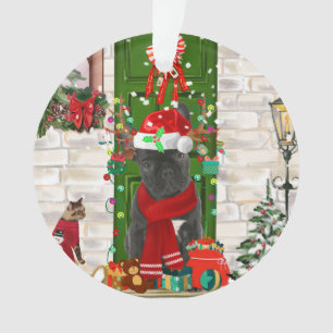 Bulldog Weihnachten Ornament