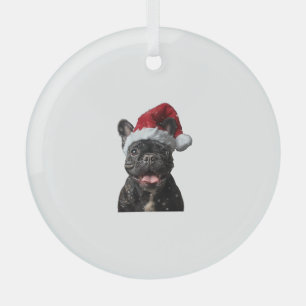 Bulldog Weihnachten Ornament Aus Glas
