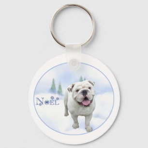 Bulldog Weihnachten Schlüsselanhänger