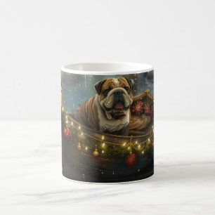 Bulldog Weihnachtsfest Kaffeetasse