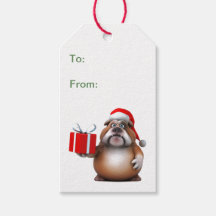 Bulldog-Weihnachtsmarke