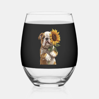 Bulldog weinglas ohne stiel