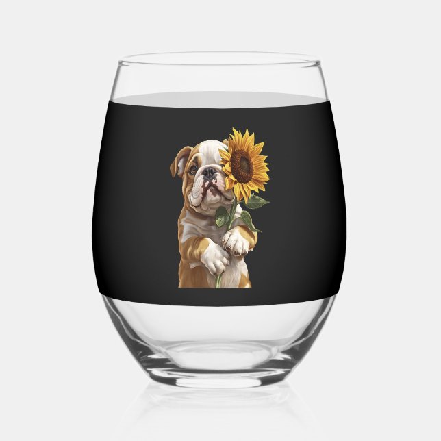 Bulldog  weinglas ohne stiel (Vorderseite)