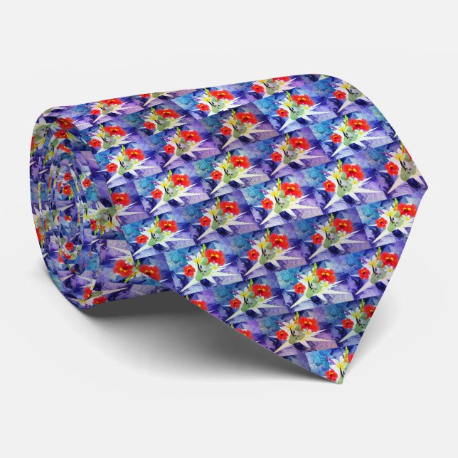 Bulldog Welpe auf dem Leaf, Neck Tie Krawatte (Gerollt)