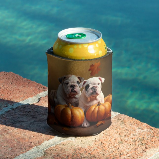 Bulldog Welpe Autumn Delight Pumpen Dosenkühler (In Situ Pool)