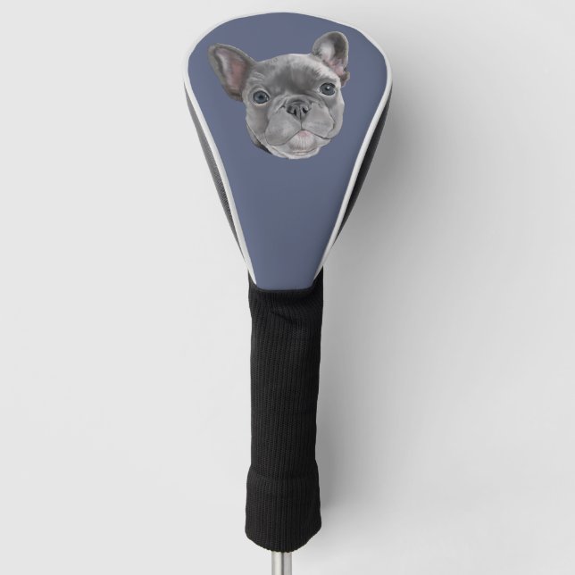 Bulldog Welpe Golf Headcover (Vorderseite)