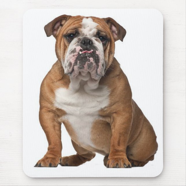 Bulldog Welpe Hund Canine Mousepad (Vorne)