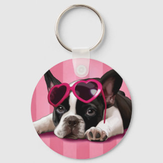 Bulldog Welpe Schlüsselanhänger