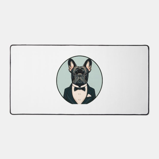 Bulldog Welpe Schreibtischunterlage (Vorderseite)
