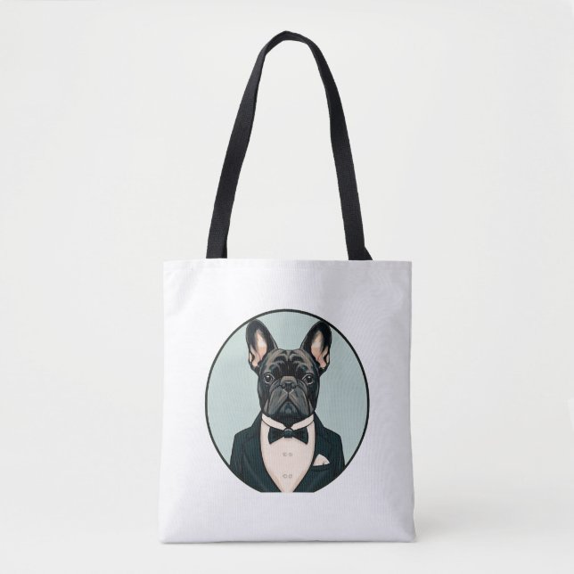 Bulldog Welpe Tasche (Vorderseite)