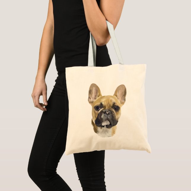 Bulldog Welpe Tragetasche (Vorderseite (Produkt))