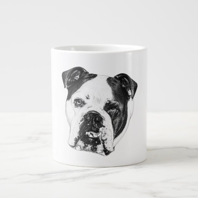 Bulldog Winter Morning Tasse (Vorderseite)