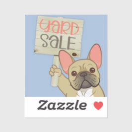 Bulldog Yard Sale Vinyl Sticker