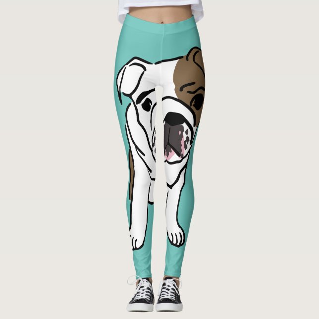 BULLDOG YOGA PANTS LEGGINGS (Vorderseite)
