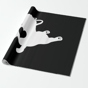 Bulldog Yoga Pose Liebe Herz Workout Geschenk Geschenkpapier