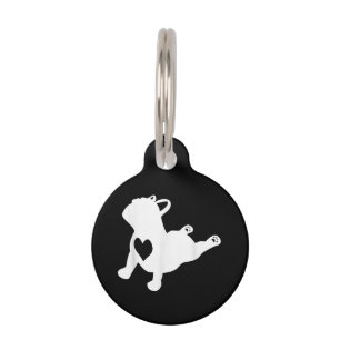 Bulldog Yoga Pose Liebe Herz Workout Geschenk Haustiermarke