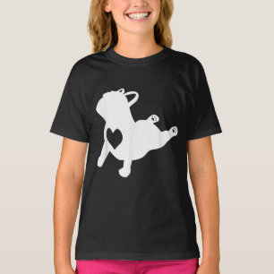 Bulldog Yoga Pose Liebe Herz Workout Geschenk T-Shirt