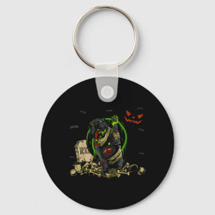 Bulldog-Zombie-Hund Lustiger Zombie-Hund Halloween Schlüsselanhänger
