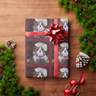 Bulldoge  geschenkpapier
