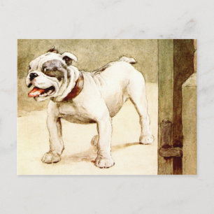 Bulldoge Postkarte