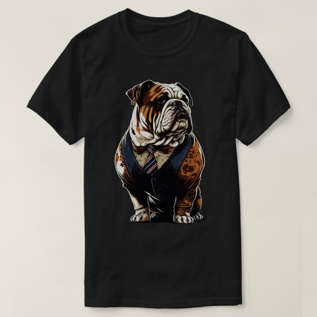 Bulldogge 1 T-Shirt (Design vorne)