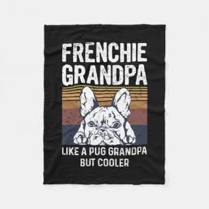 Bulldogge-Angebot für Ihre Großmutter in Frankreic Fleecedecke