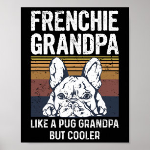 Bulldogge-Angebot für Ihre Großmutter in Frankreic Poster