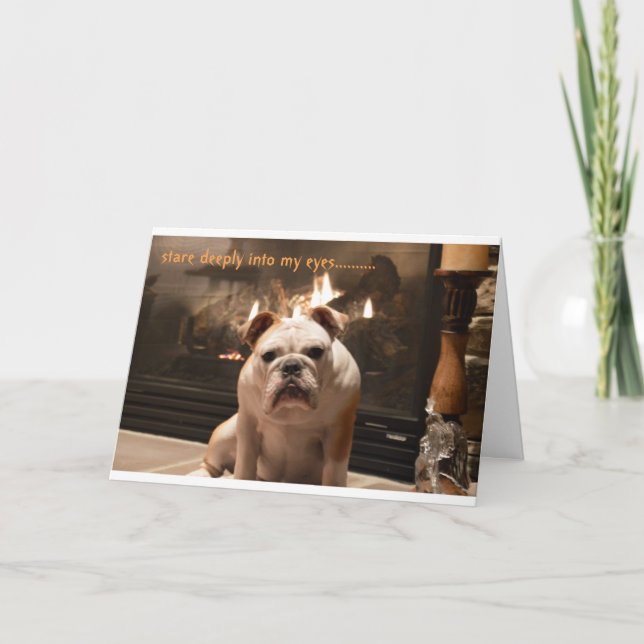 Bulldogge erhalten wohle Karte (Vorderseite)
