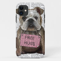 Bulldogge geben Umarmungen frei